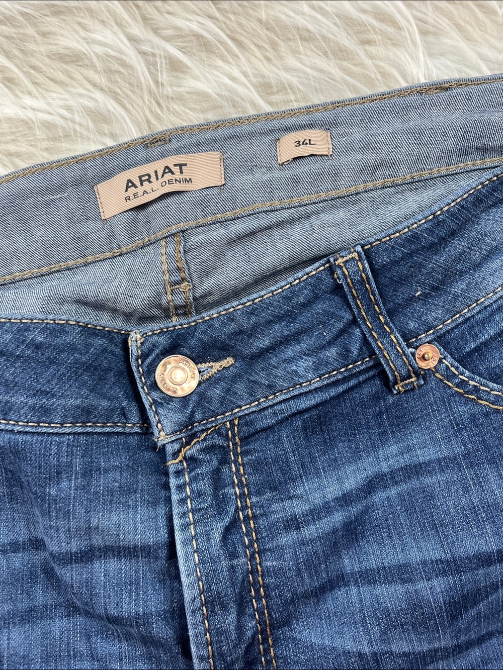 Ariat R.E.A.L Western Jeans 18W 34L Bootcut - Picture 3 of 8